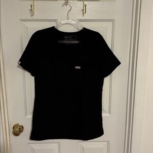 Figs women's Black Catarina- One-Pocket Scrub Top - S / Black. Smoke free home